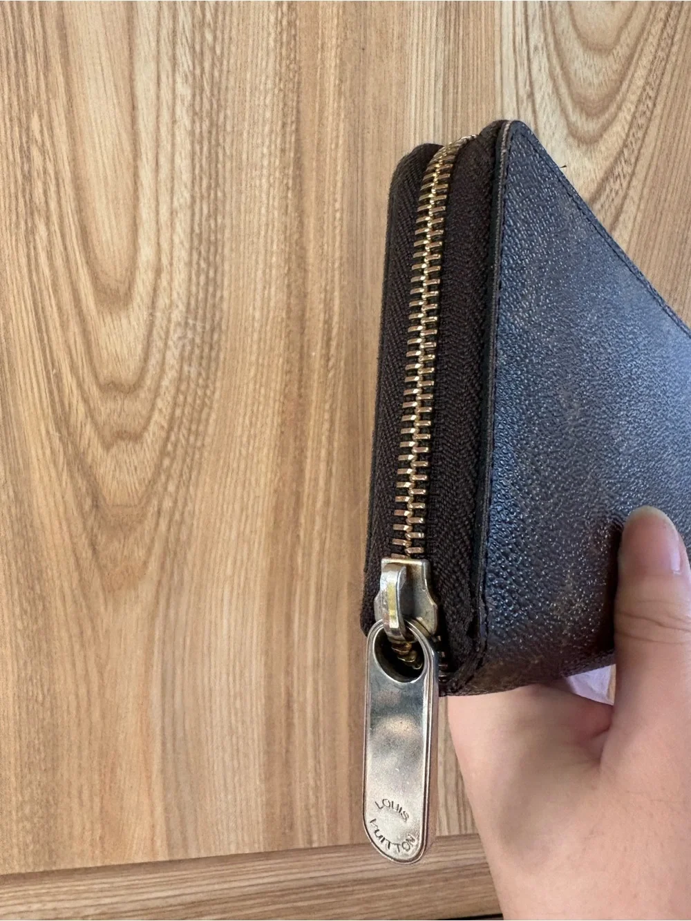 Authentic Louis Vuitton Monogram Zippy Wallet Brown Zip Around Long Wallet